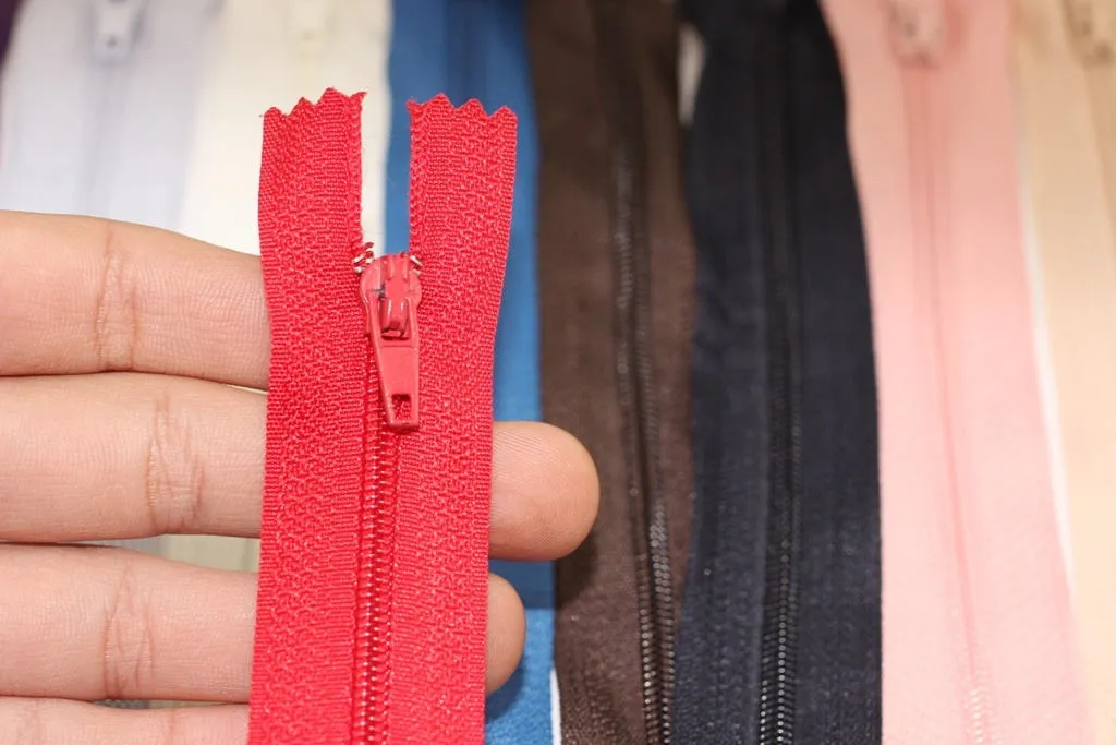 10 pcs Red Zippers, 18-60cm (7-23inches) zipper, dress zipper, zipper for skirt, lightweight zipper, dress zipper, zippers