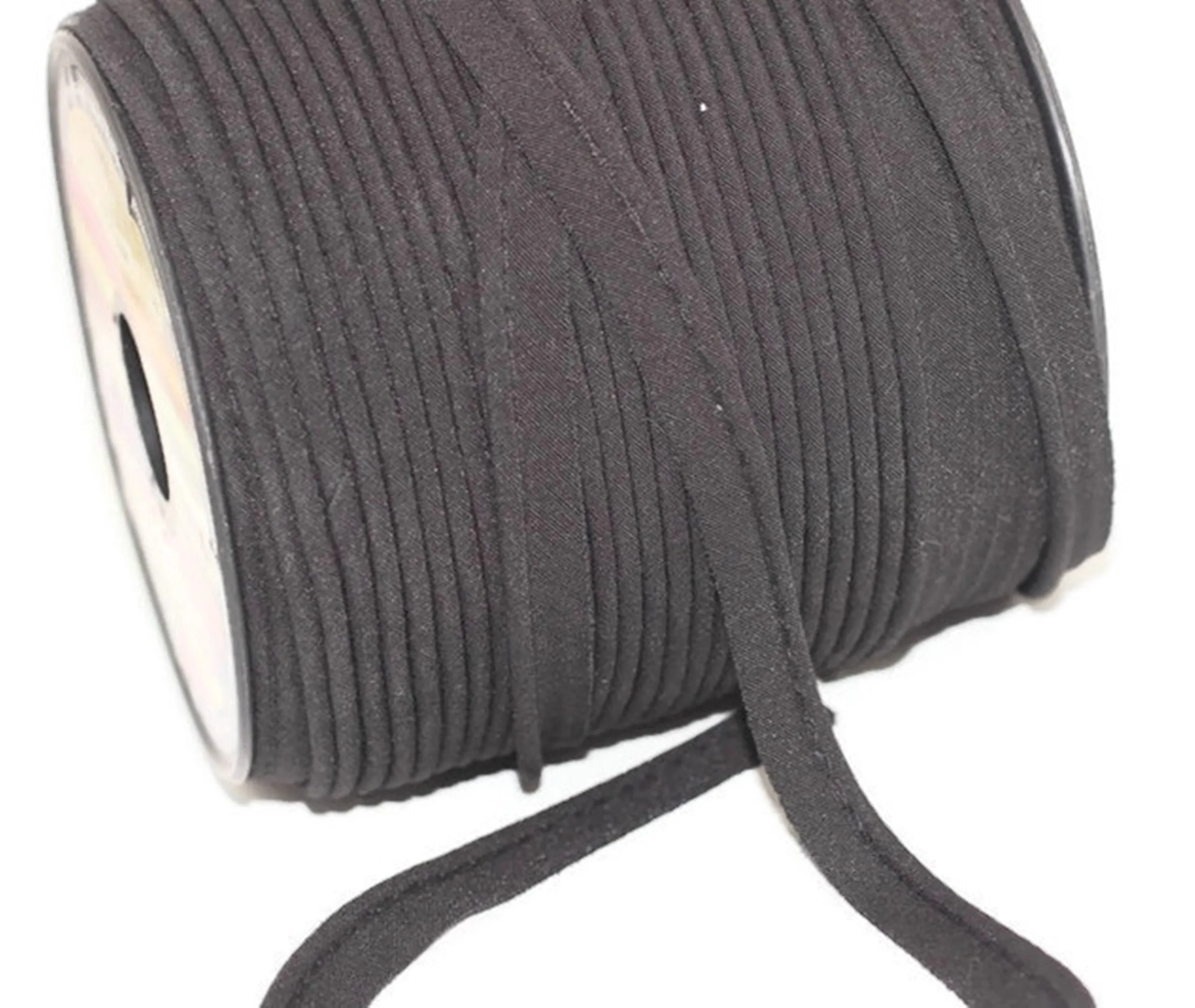 13 mm Black Bias, Cotton bias tape,  bias binding, trim (0.51 inches), Bias Binding, Bia, Tape - Tapes - bias tape fold, Bias