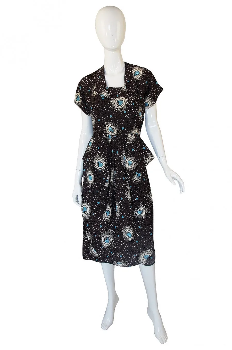 1940s Novelty Dancing Girls Dress