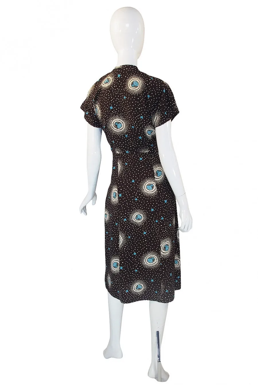 1940s Novelty Dancing Girls Dress