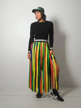 1970's Rare Carwash Ribbon Skirt