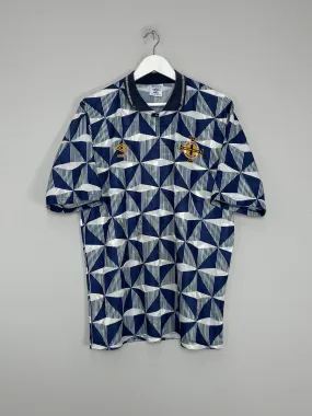 1990/93 NORTHERN IRELAND AWAY SHIRT (XL) UMBRO