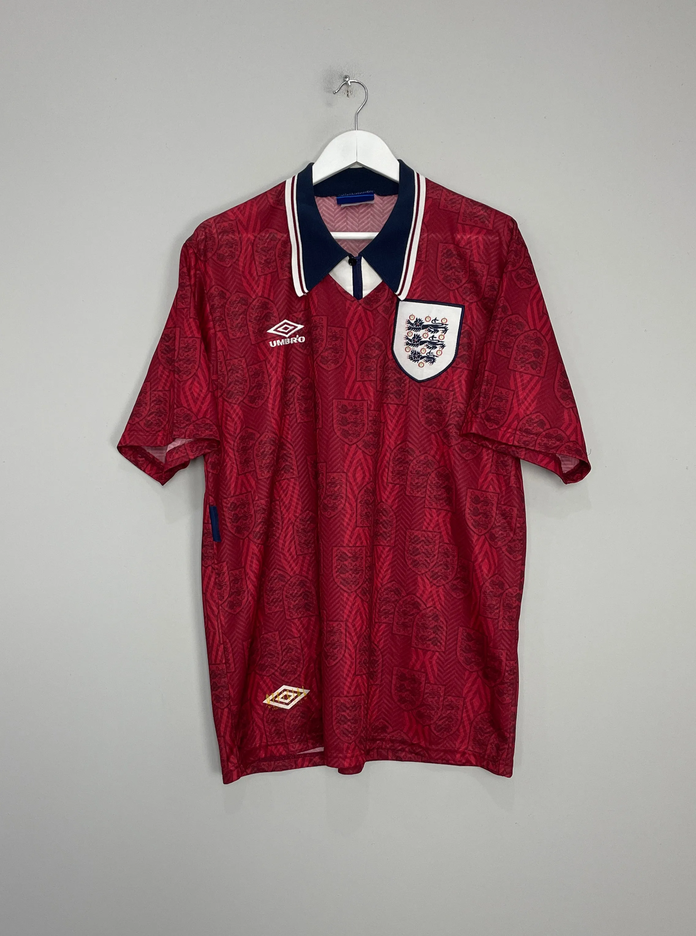 1994/95 ENGLAND AWAY SHIRT (XL) UMBRO