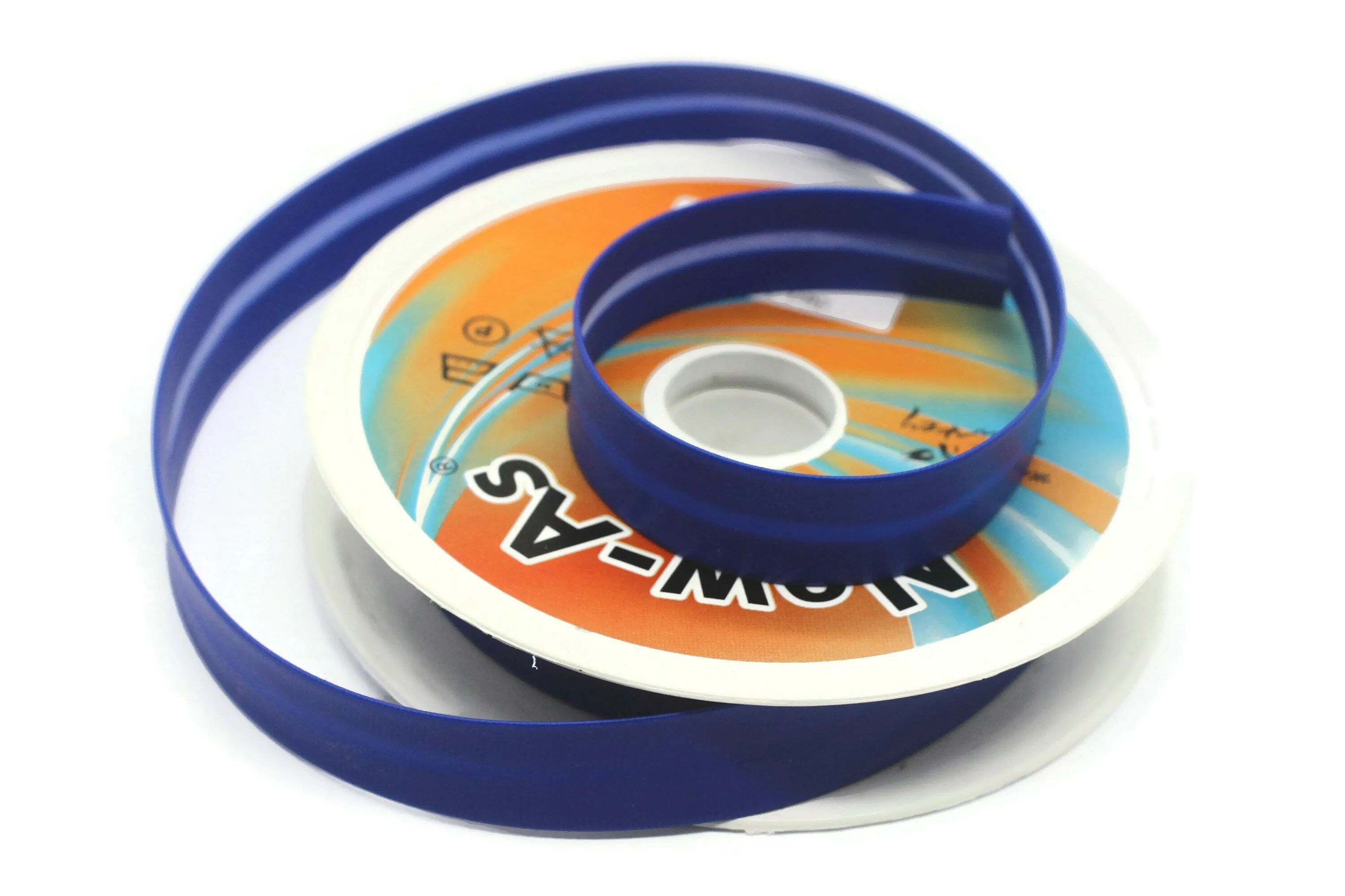 20 mm Blue Leather Sewing Tape, Leather Bias tape,  Sewing binding, trim (0.78 inches), Leather Sewing Trim, Sewing bias