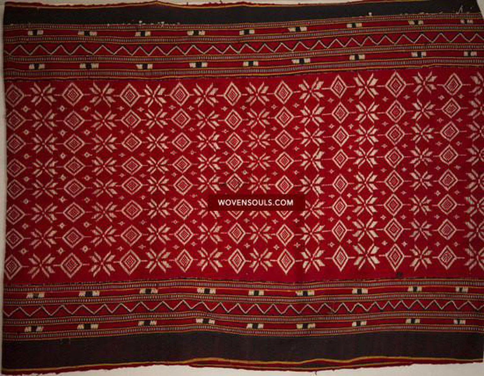 202B Pua Bidang Woven Dayak Tube Skirt from Borneo