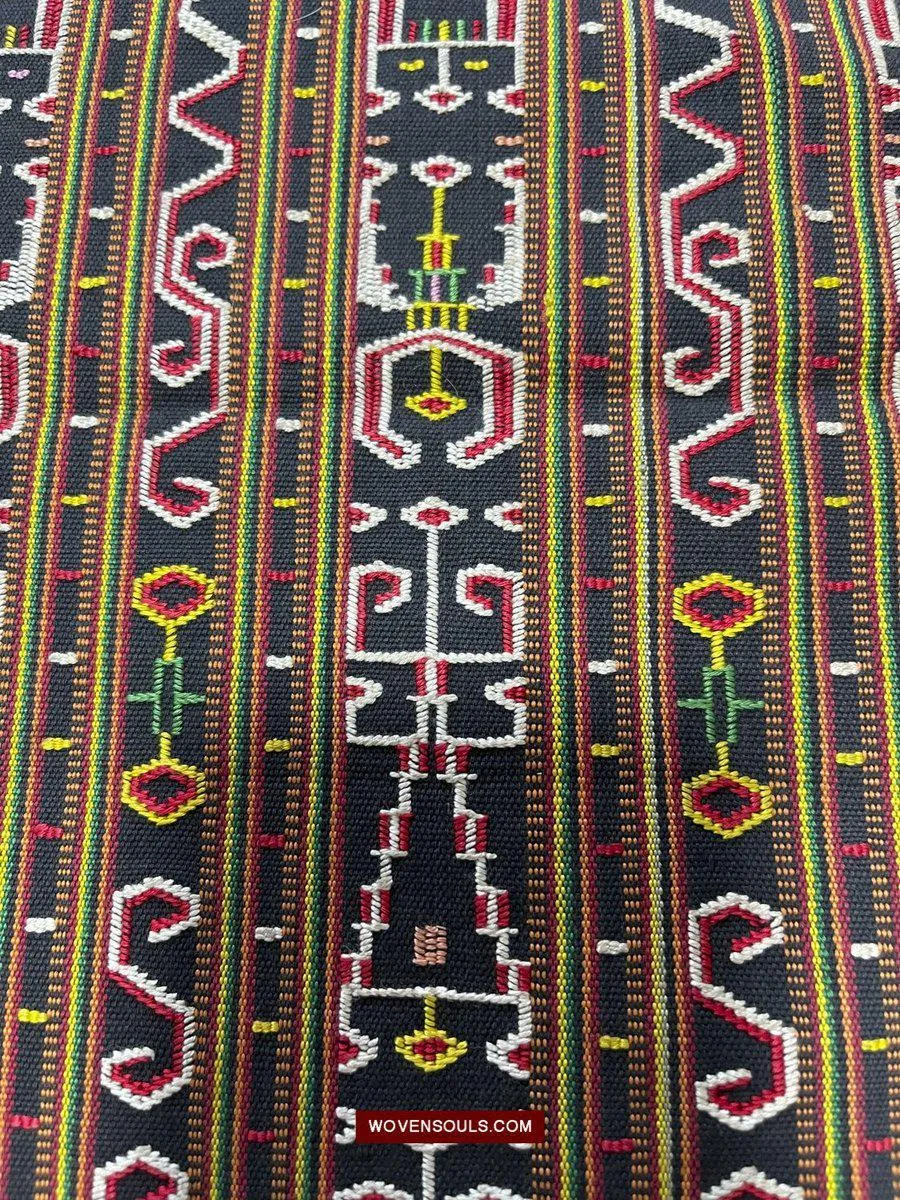 210 Rare Vintage Woven Sungit Skirt from Borneo with Human Consummation motif