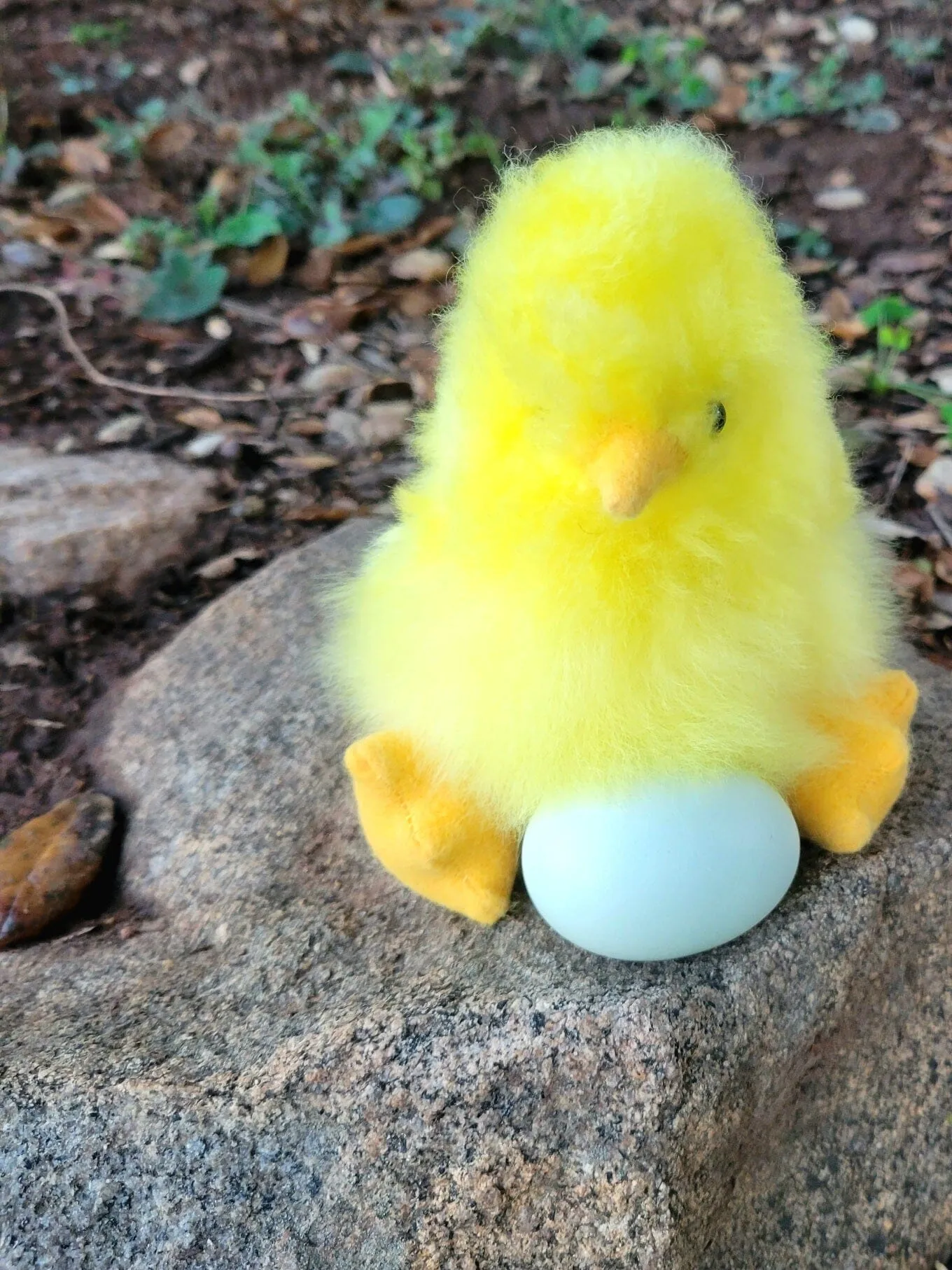 5" Fur Alpaca Yellow Chick