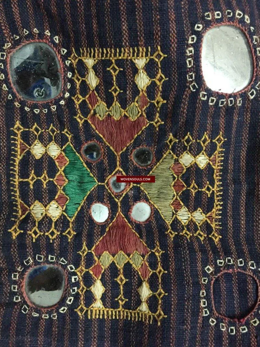 848 Old Bishnoi Skirt with Figurative Embroidery SOLD