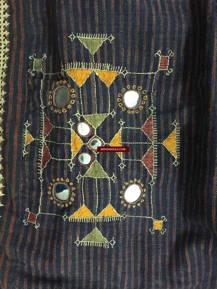 848 Old Bishnoi Skirt with Figurative Embroidery SOLD