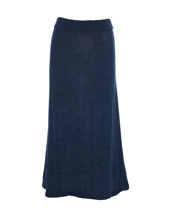 A-line Alpaca Knit Skirt