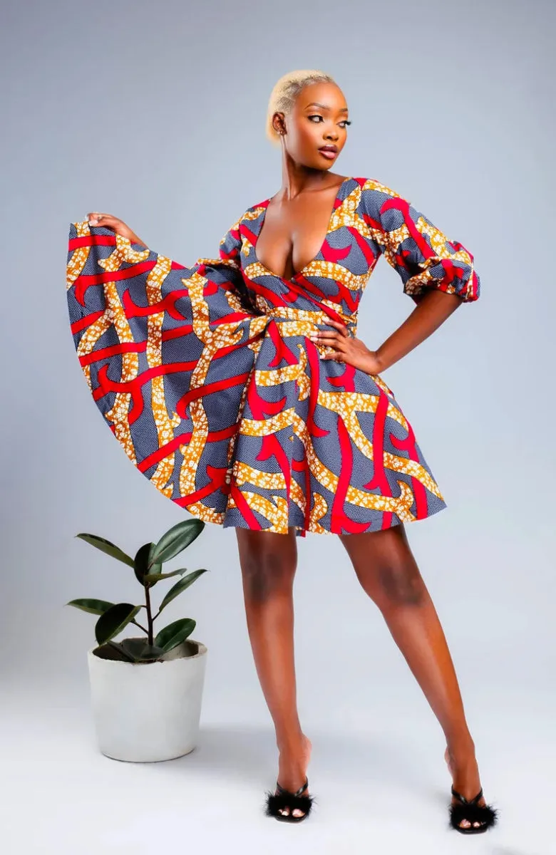 African Print Xenah Dress