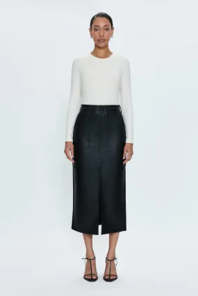 Alice Midi Skirt - Slate Black