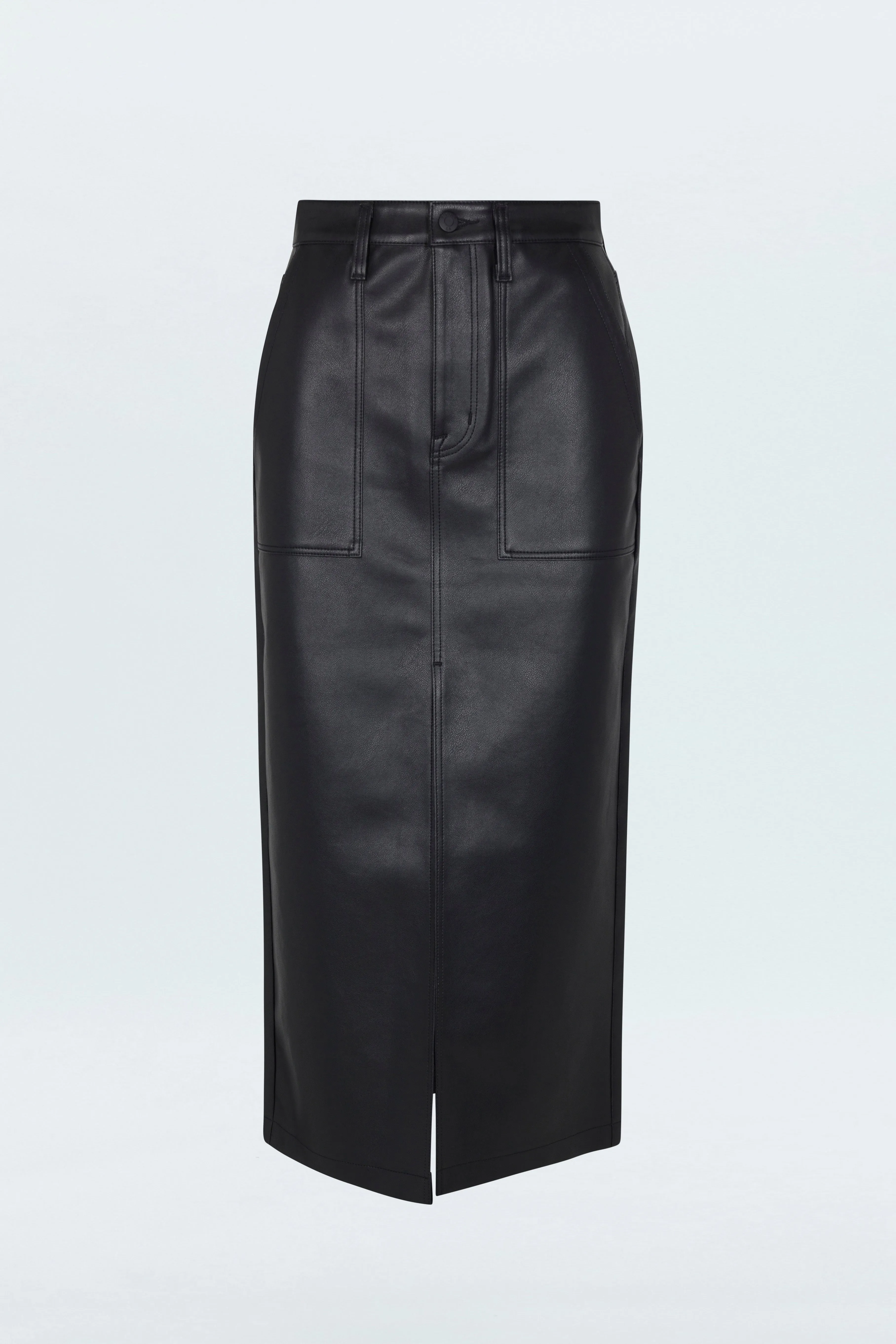 Alice Midi Skirt - Slate Black