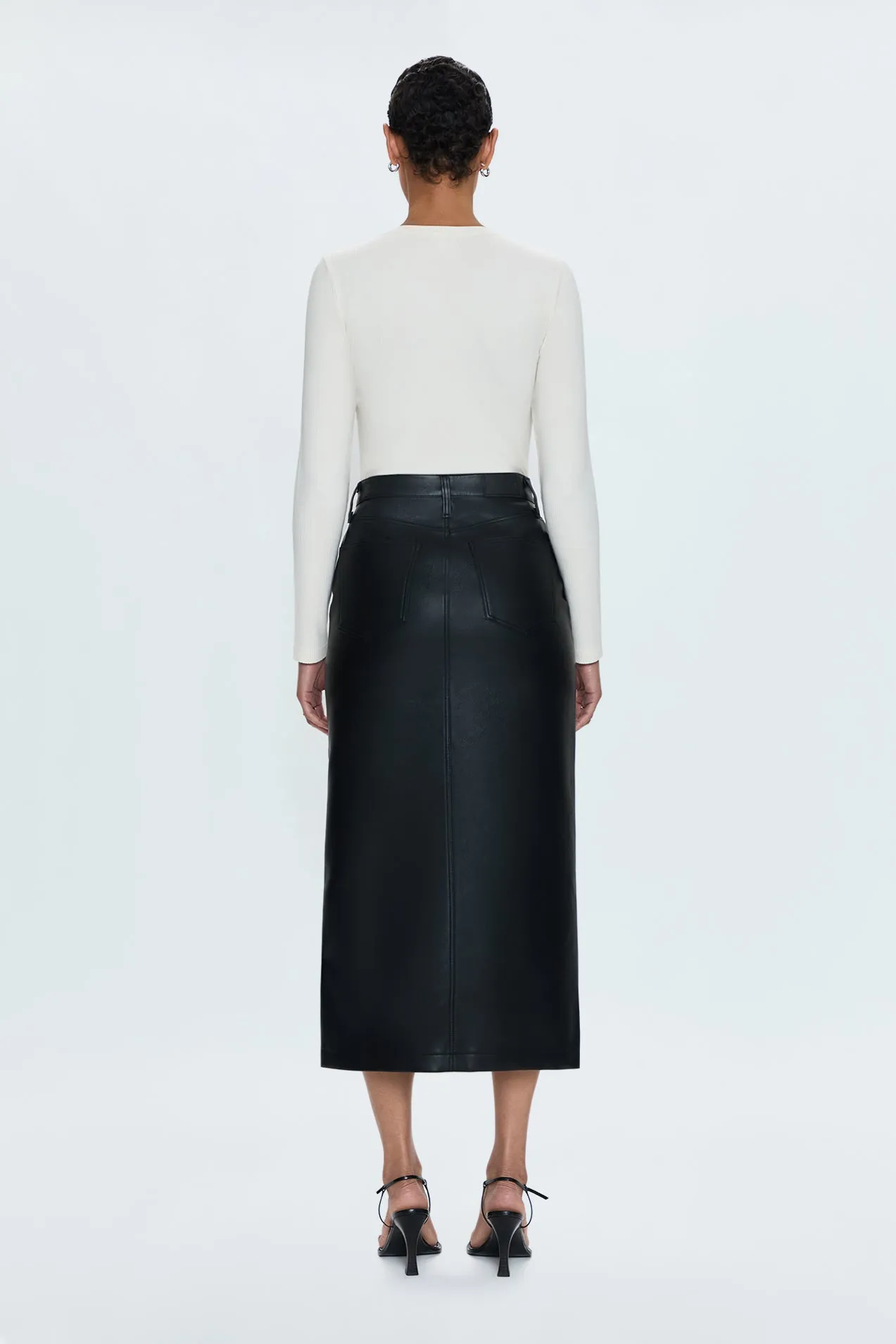 Alice Midi Skirt - Slate Black