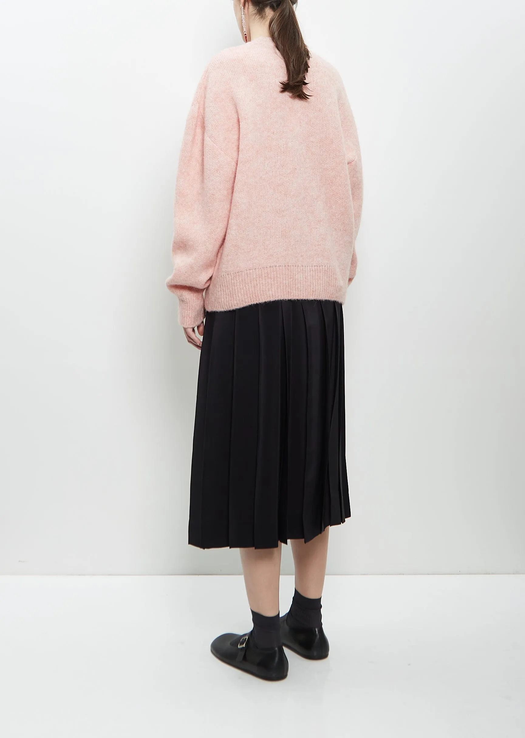 Alpaca Merino Wool Knit Jumper — Rose