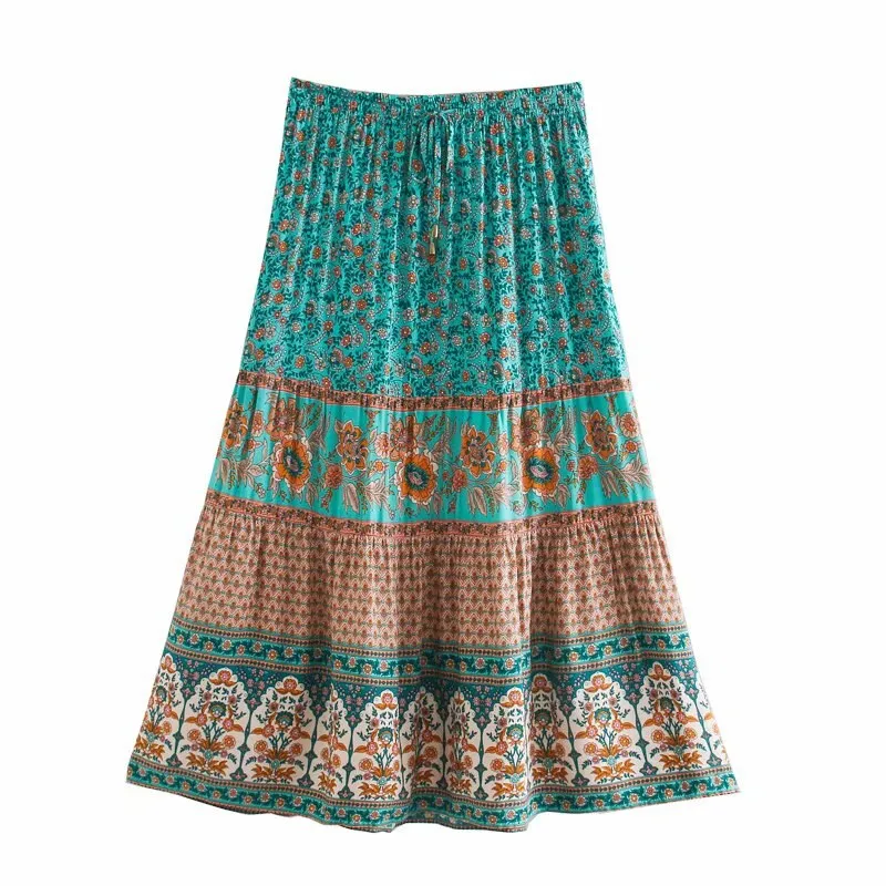 Anya Bohemian Floral Skirt