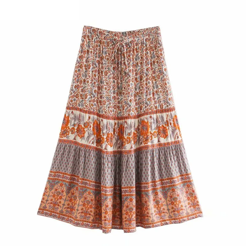 Anya Bohemian Floral Skirt