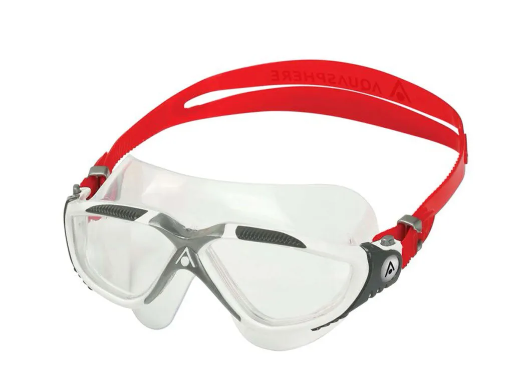 Aquasphere Vista Swimming Mask (Red/White/Clear)