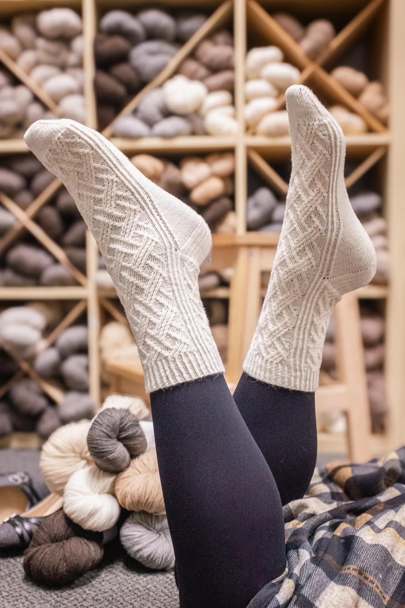 Argyle-ish sock Kit <br><small>yarn & knitting pattern kit</small>