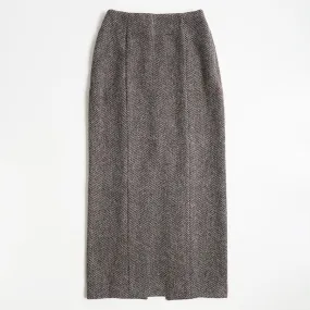 【AURALEE/オーラリー】<br>LAMA SHETLAND WOOL TWEED SKIRT <br>A24AS07LS