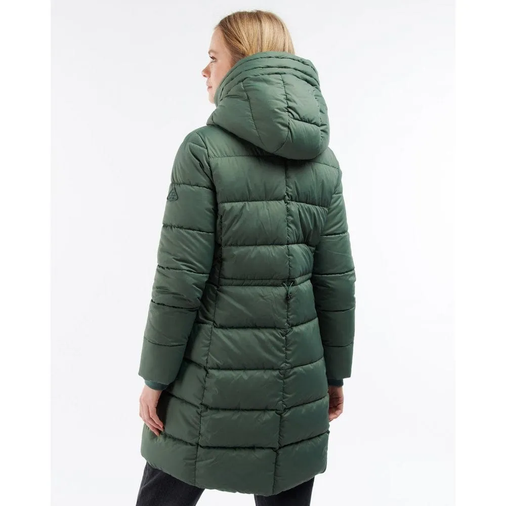 Barbour Avondale Women's Quilted Teddy Lined Hoodalchemy Green Jacket