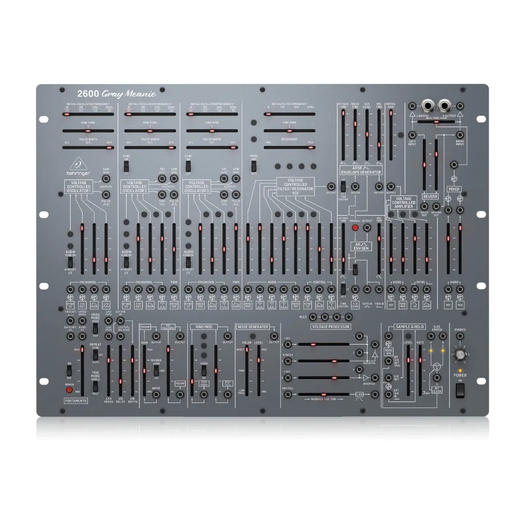 Behringer 2600 Gray Meanie Analog Synth 8ru