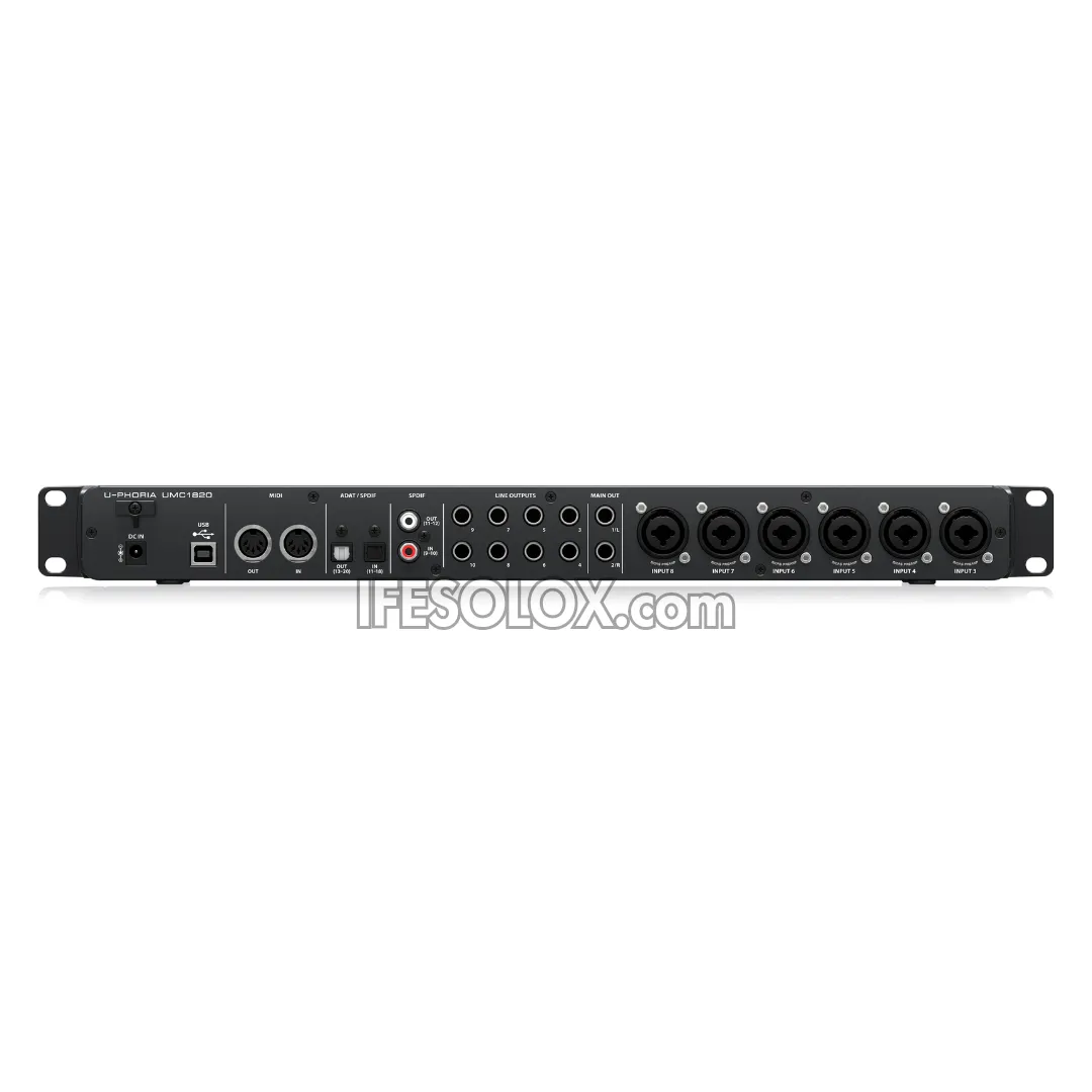 Behringer U-PHORIA UMC1820 18x20 USB Audio/Midi Interface with Midas Mic Preamplifier for Producers - Brand New