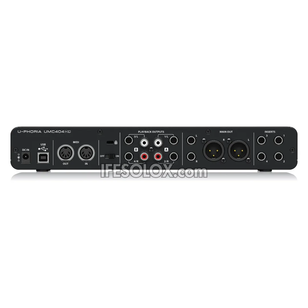 Behringer U-PHORIA UMC404HD 4x4 USB Audio/Midi Interface with Midas Mic Preamplifier - Brand New