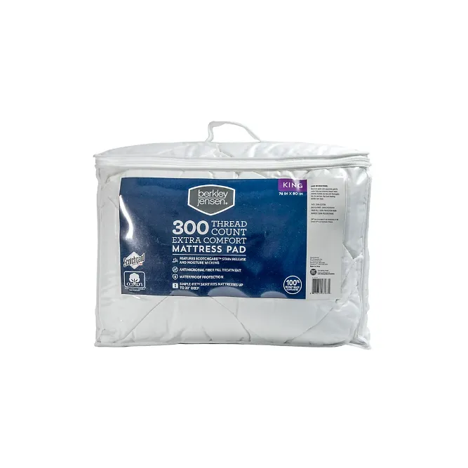 Berkley Jensen Extra Comfort Waterproof King-Size Mattress Pad