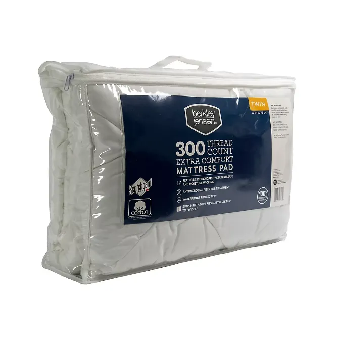 Berkley Jensen Extra Comfort Waterproof Twin-Size Mattress Pad