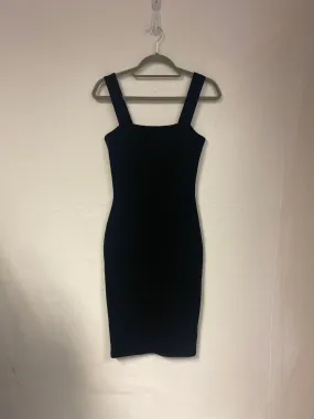 Black midi bodycon dress, Primark, Size 8 (Polyester, Elastane, Viscose)