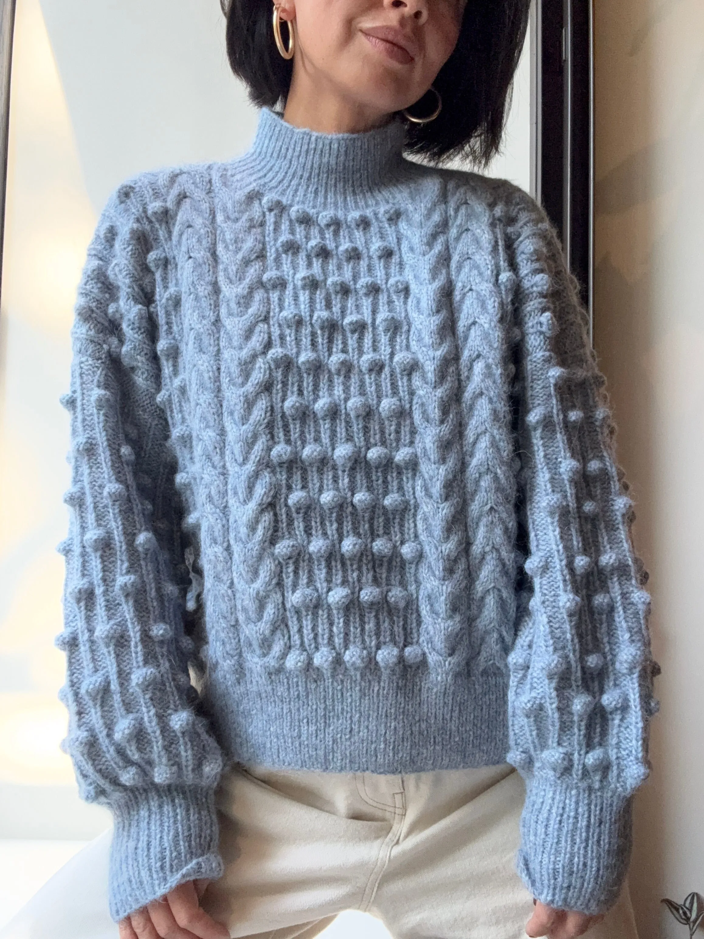 Bobbie Popcorn Sweater in Alpaca