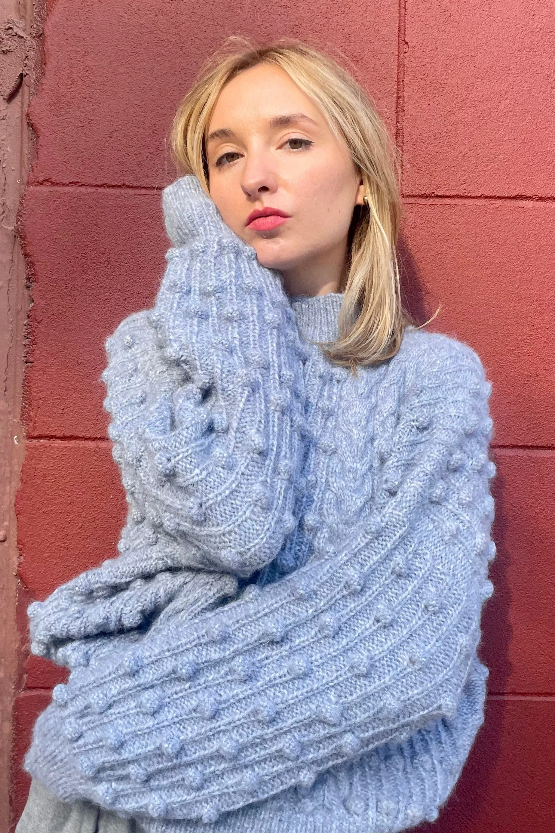 Bobbie Popcorn Sweater in Alpaca