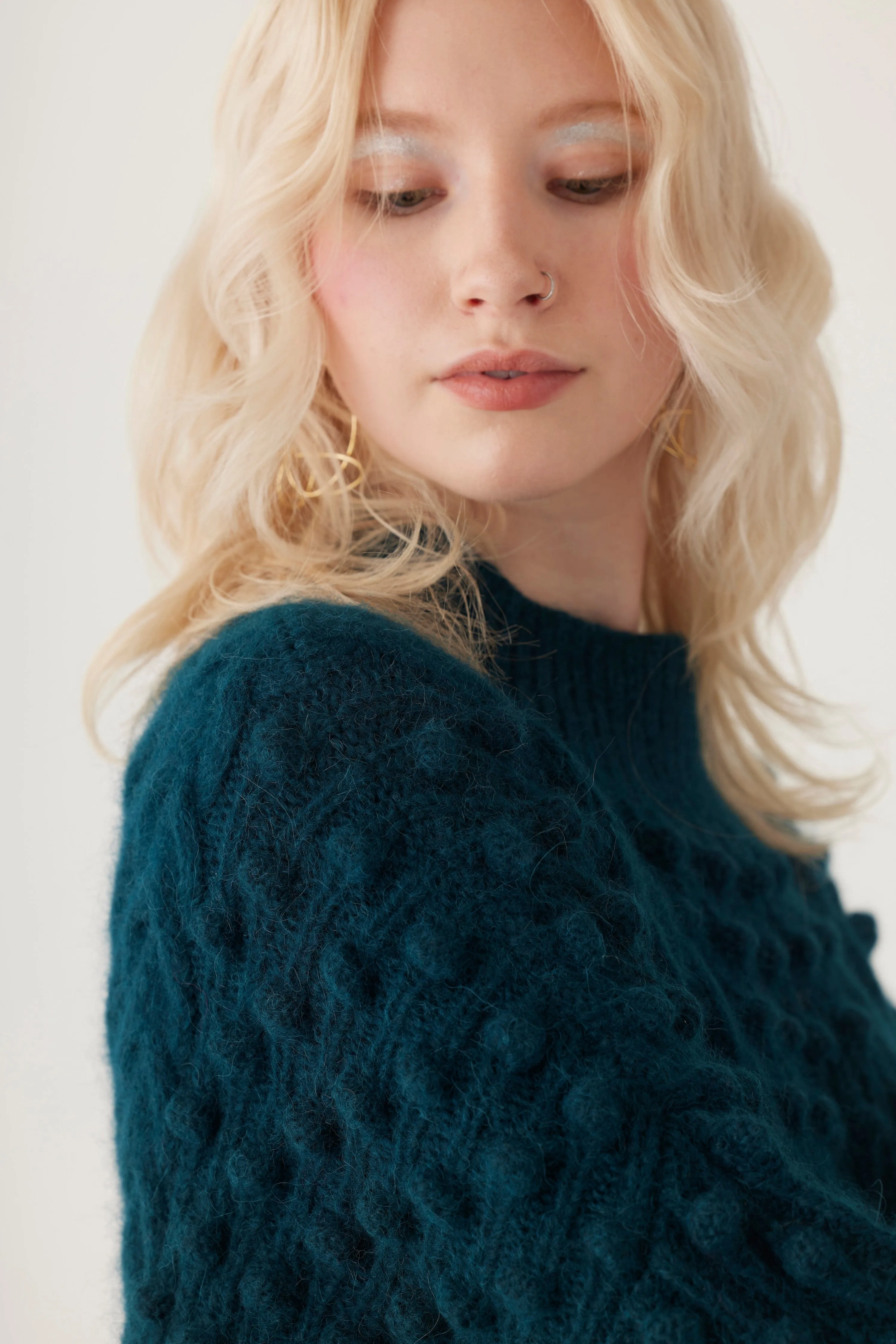 Bobbie Popcorn Sweater in Alpaca