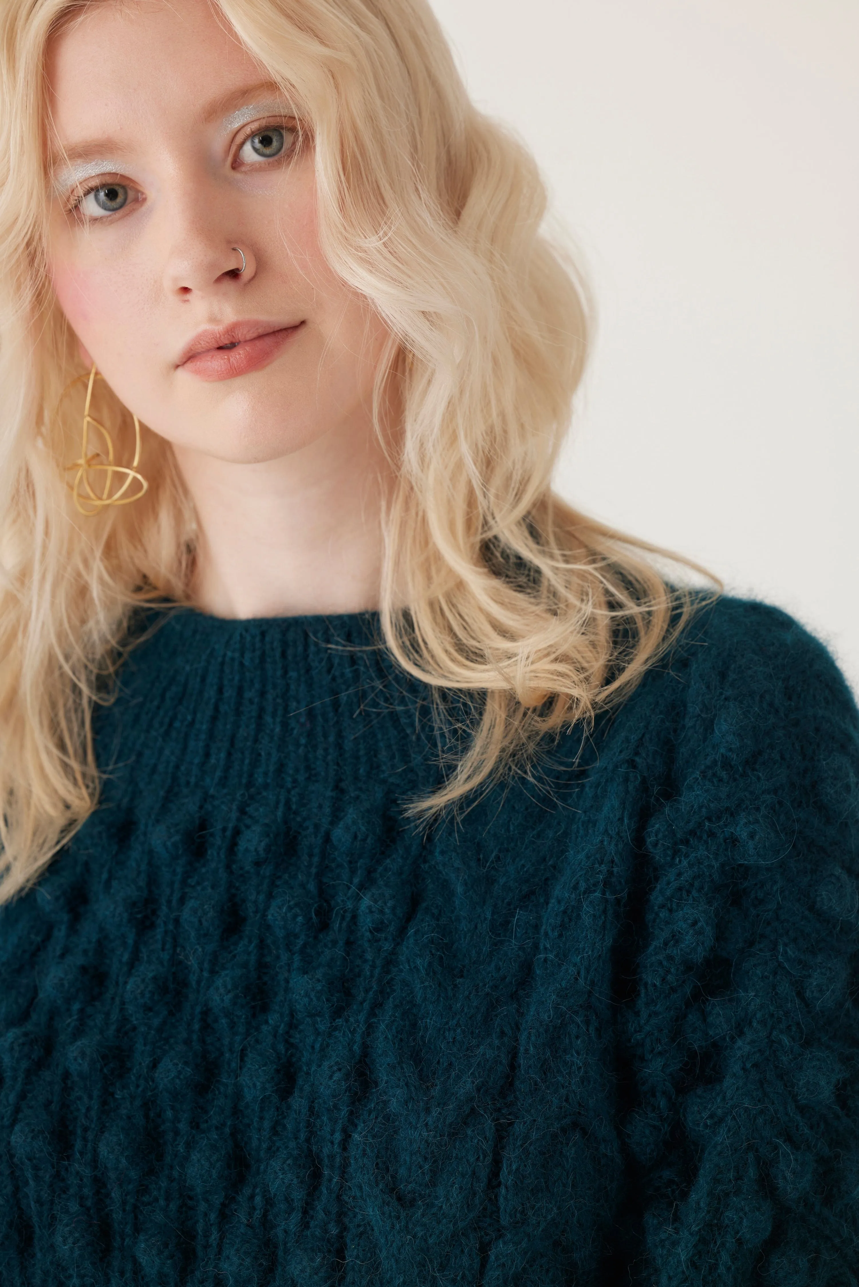 Bobbie Popcorn Sweater in Alpaca