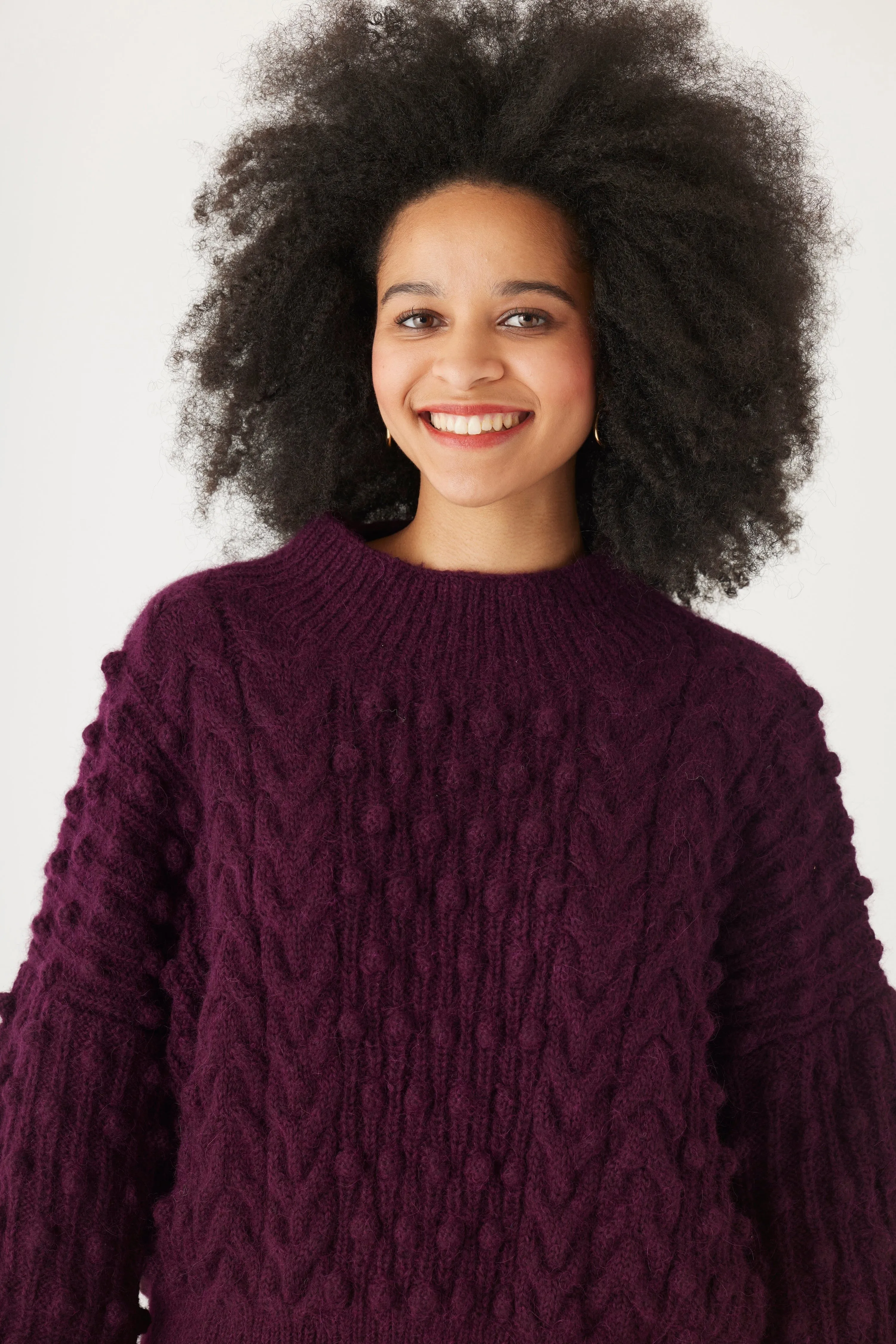 Bobbie Popcorn Sweater in Alpaca