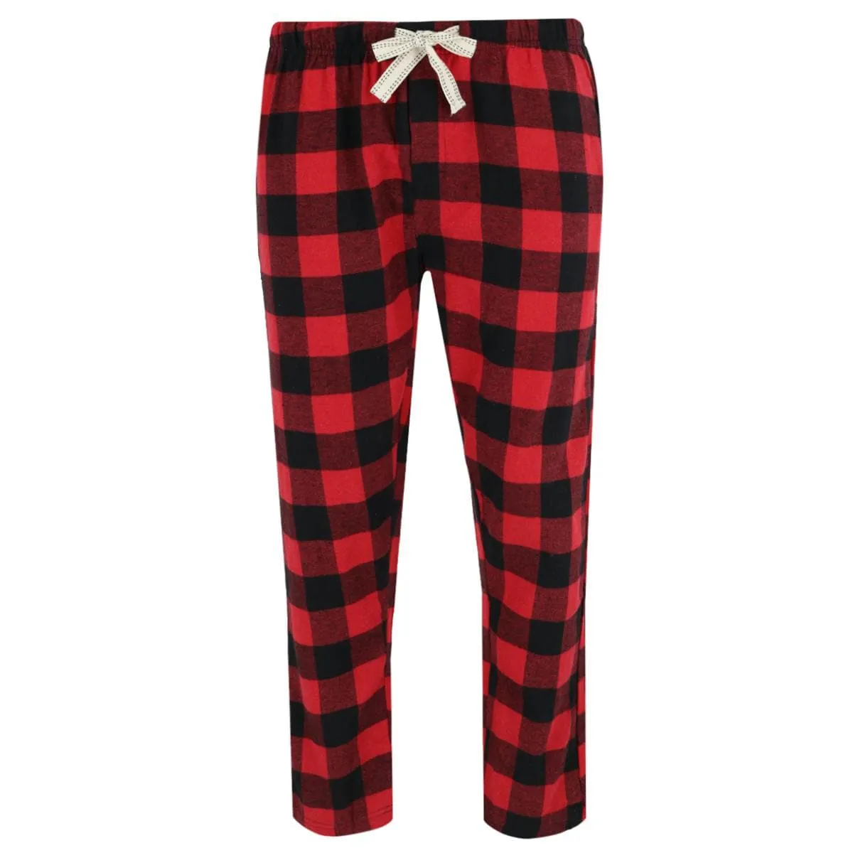 Bottoms Out Men's Plaid Flannel Open Bottom Pants