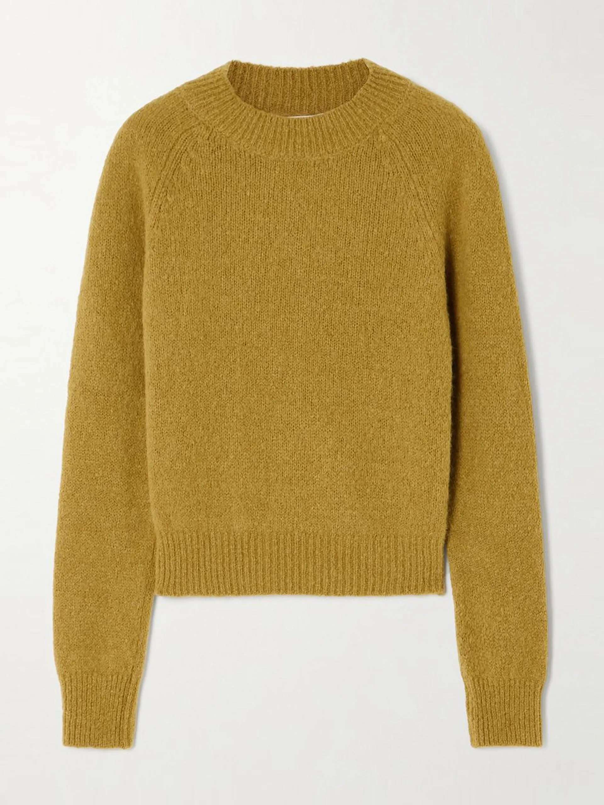 Brushed alpaca-blend sweater