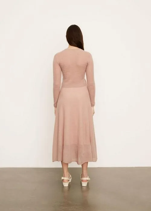 Brushed Swing Skirt in Terra Rose