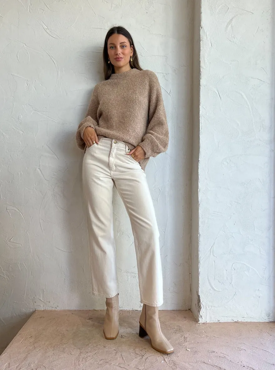 Clea Arlo Boucle Knit in Camel