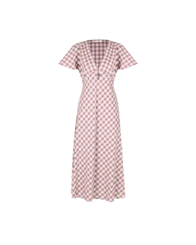 CLOVER MIDI DRESS LILAC GINGHAM