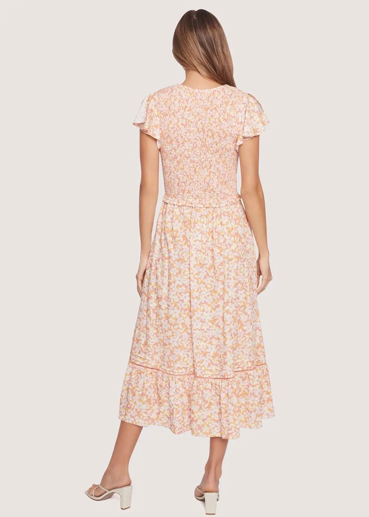 Coastal Daisies Midi Dress