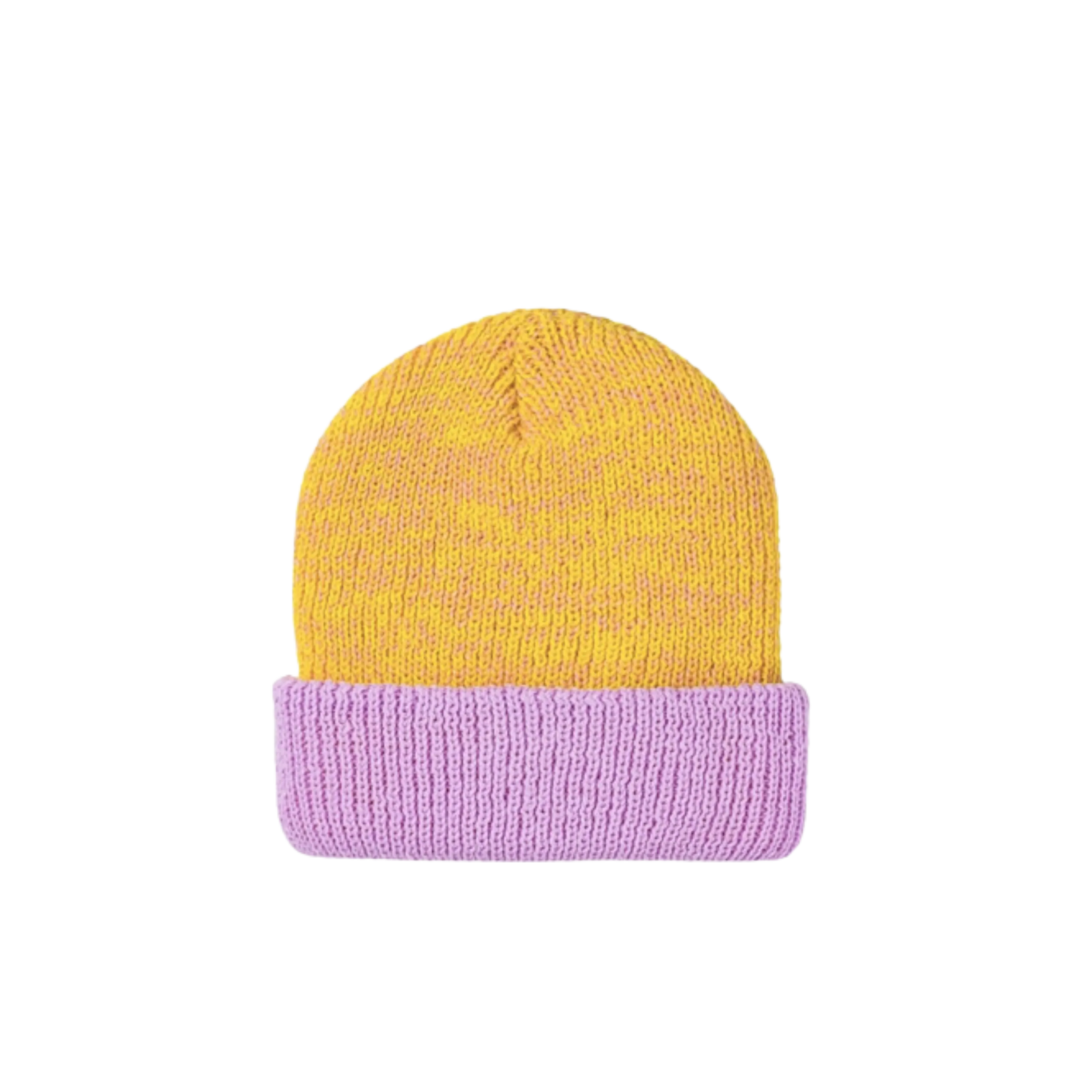 Colorblock Plush Knit Beanie