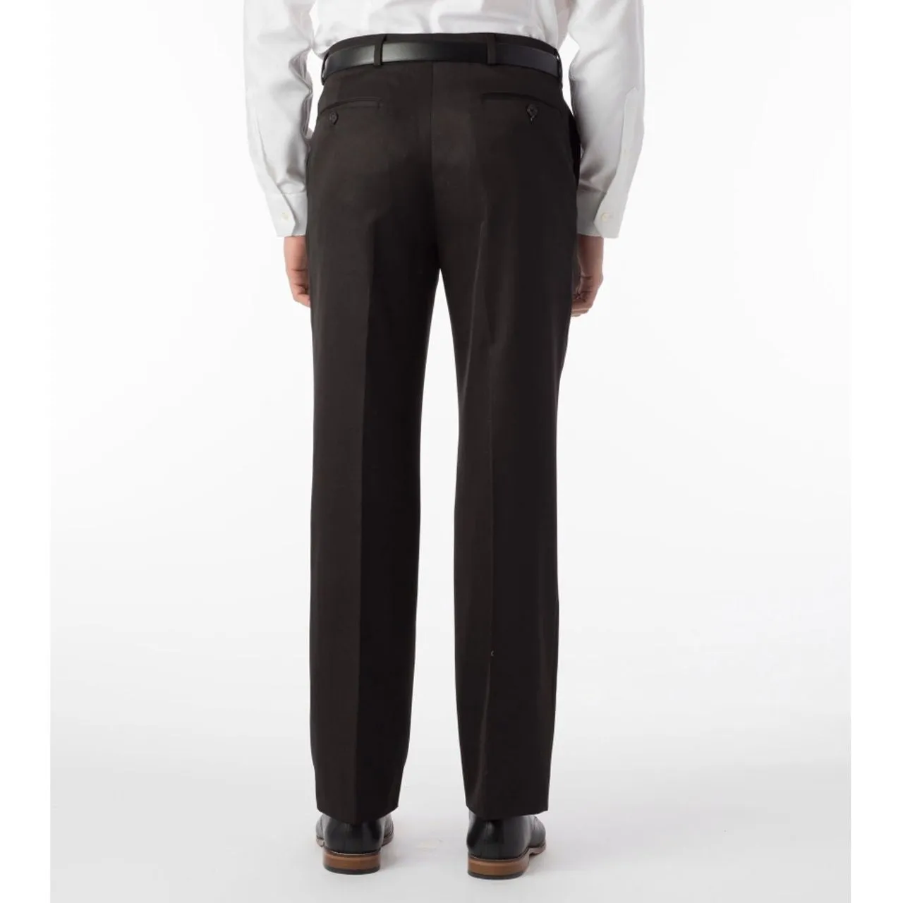 Comfort-EZE Micro Nano Performance Gabardine Trouser in Black, Size 38 (Dunhill Traditional Fit) by Ballin