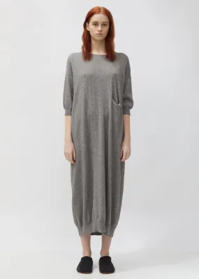 Cotton & Baby Alpaca Big Crewneck Dress