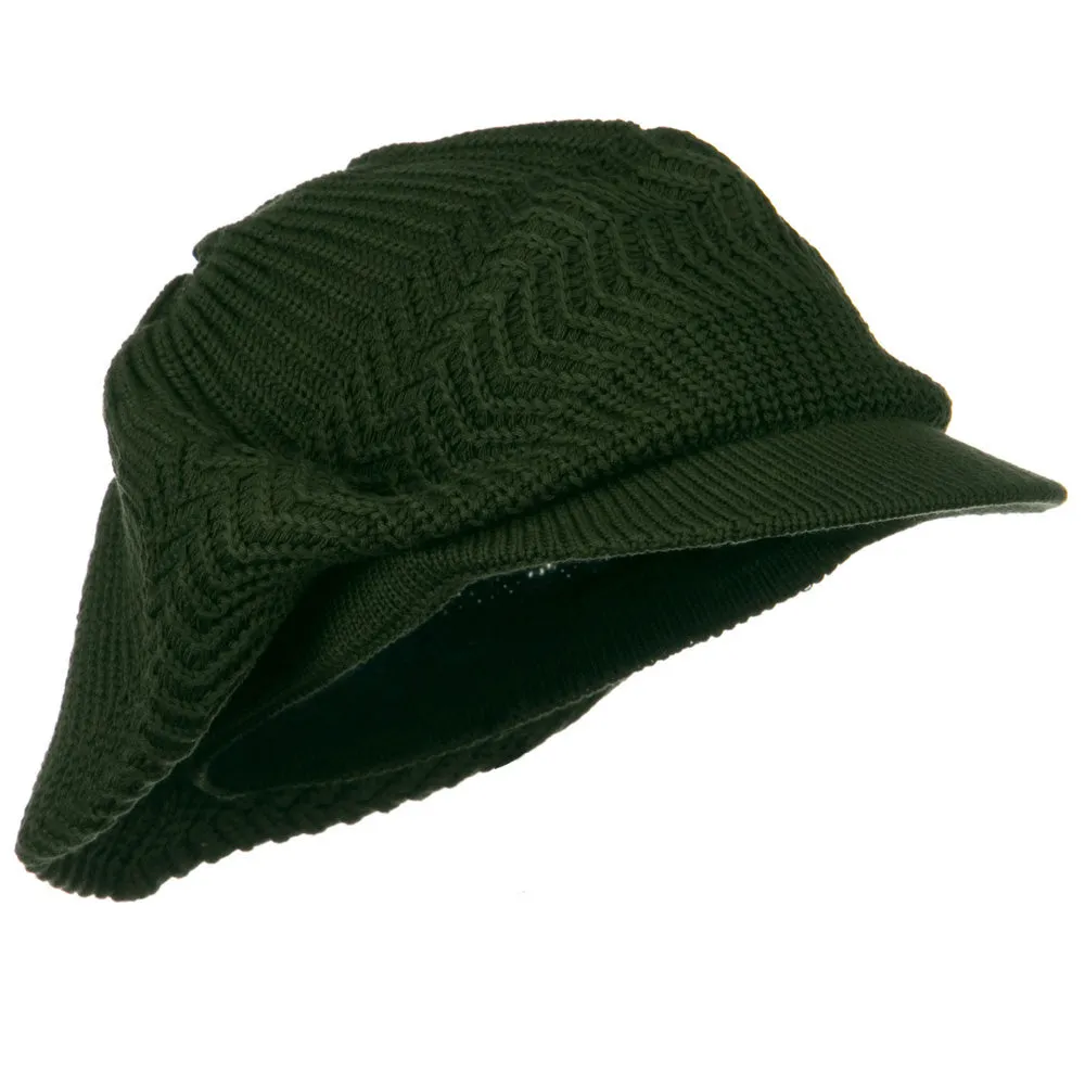 Crown Plain Beanie Visor