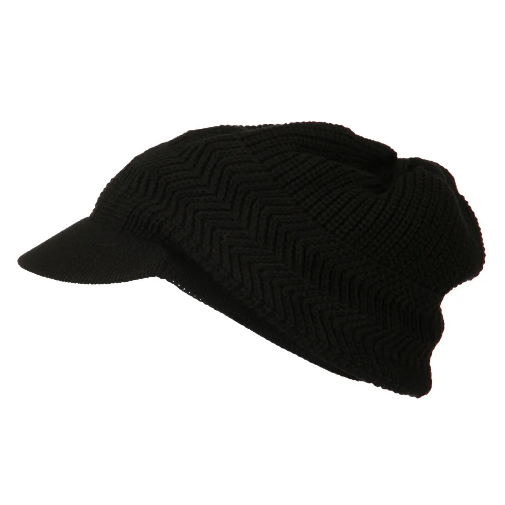 Crown Plain Beanie Visor