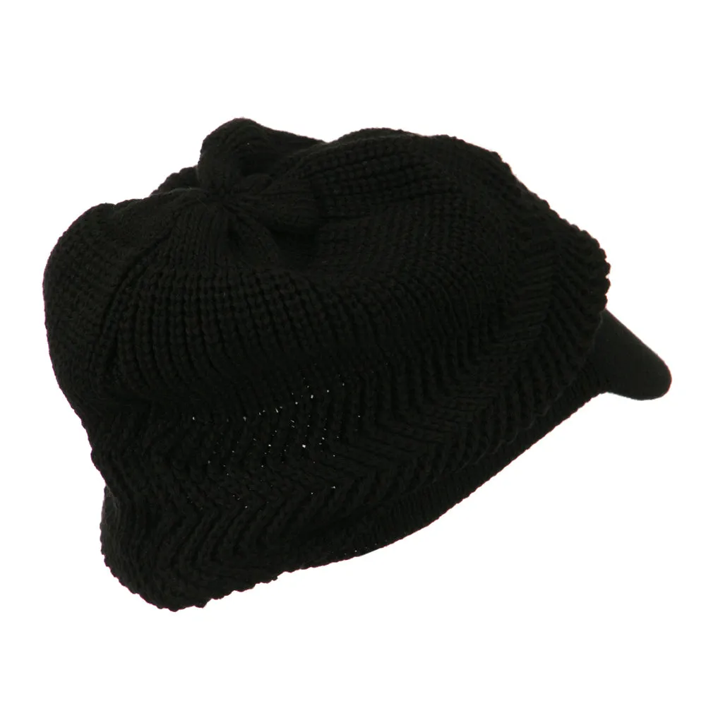 Crown Plain Beanie Visor