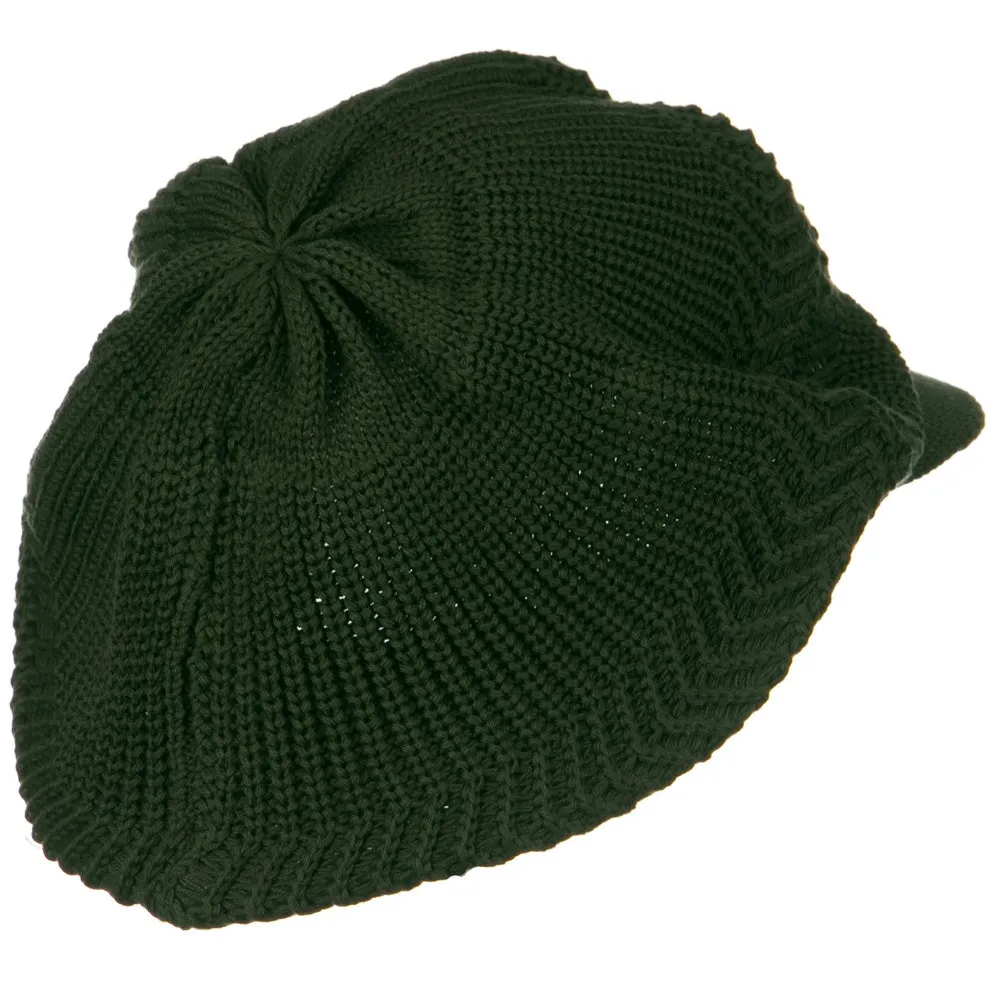 Crown Plain Beanie Visor