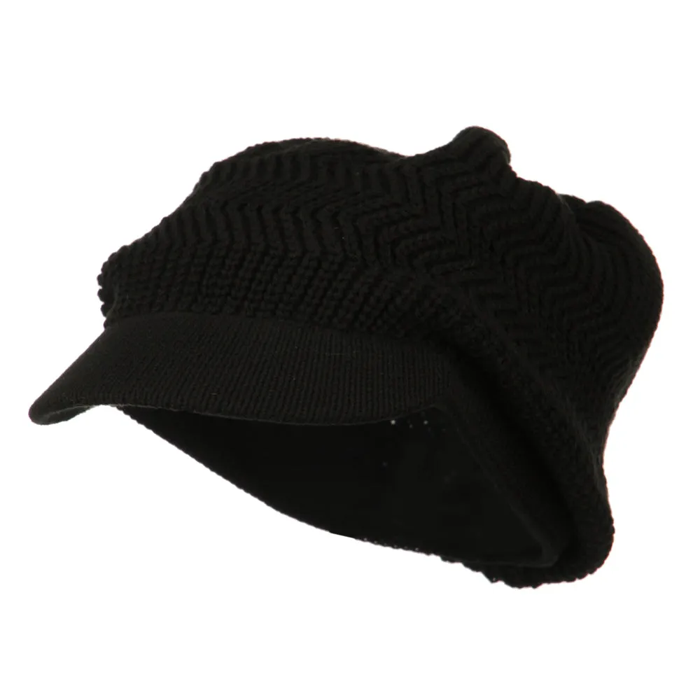 Crown Plain Beanie Visor